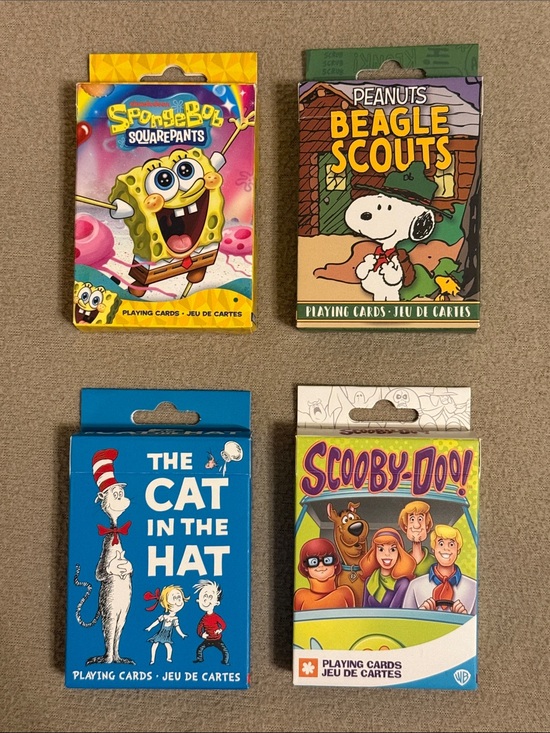 SpongeBob Squarepants Other - 4 Decks Licensed Character Playing Cards